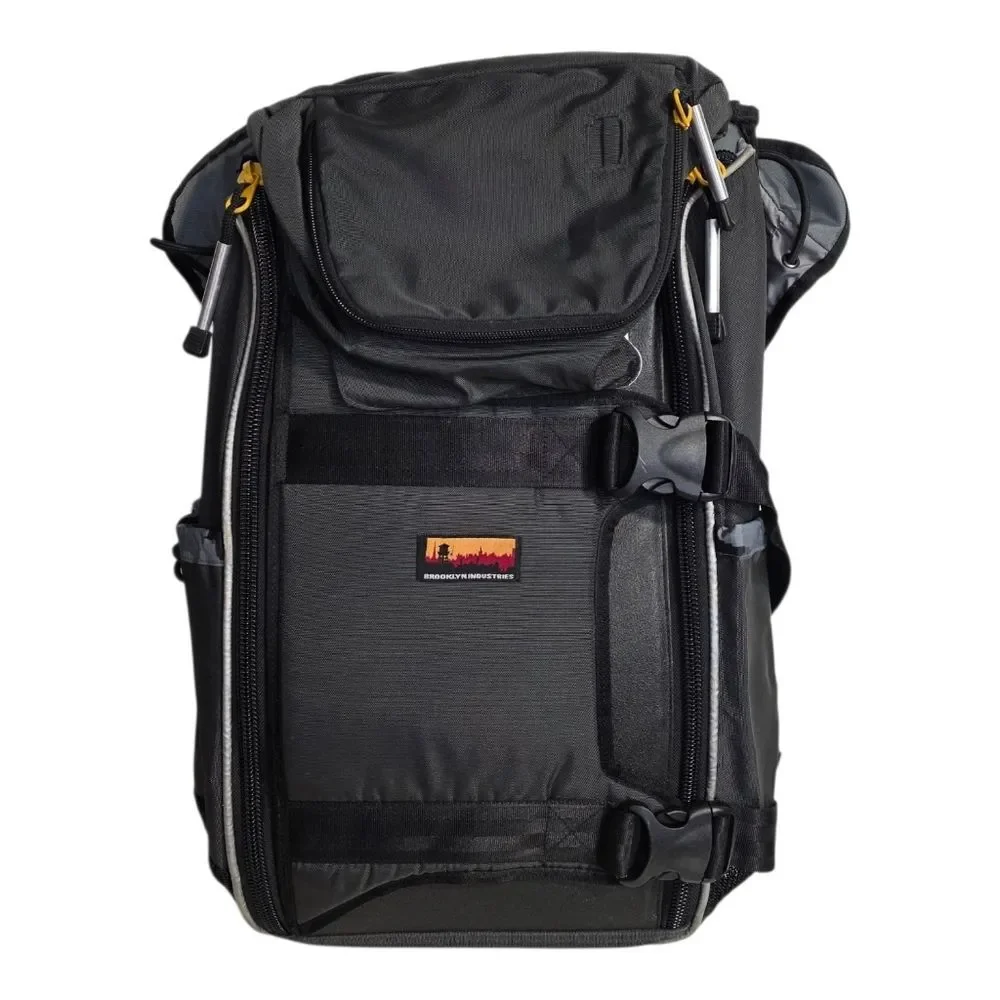Brooklyn Industries Travel Backpack Carry On Hiking Laptop Gear Built-in hood